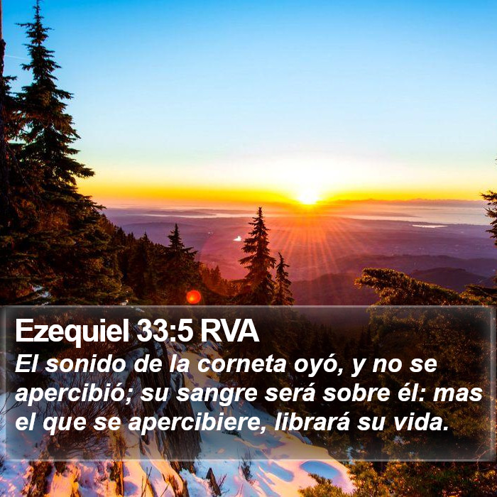 Ezequiel 33:5 RVA Bible Study