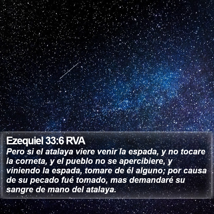 Ezequiel 33:6 RVA Bible Study