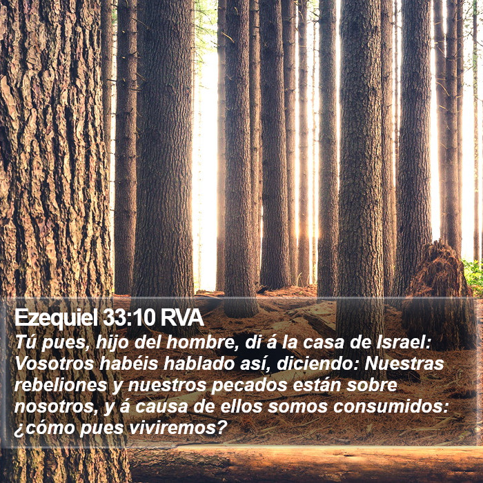 Ezequiel 33:10 RVA Bible Study