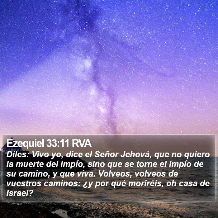 Ezequiel 33:11 RVA Bible Study