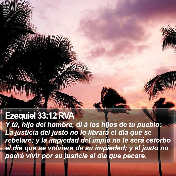 Ezequiel 33:12 RVA Bible Study