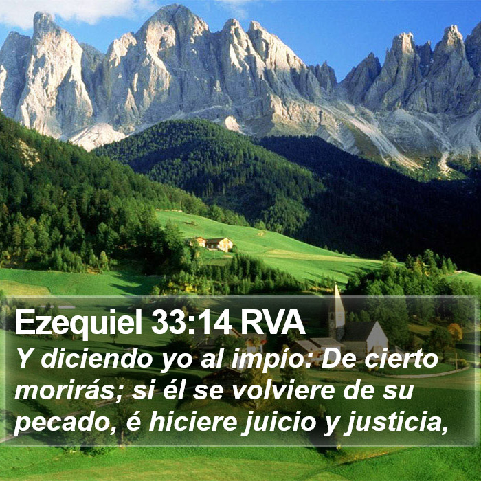 Ezequiel 33:14 RVA Bible Study