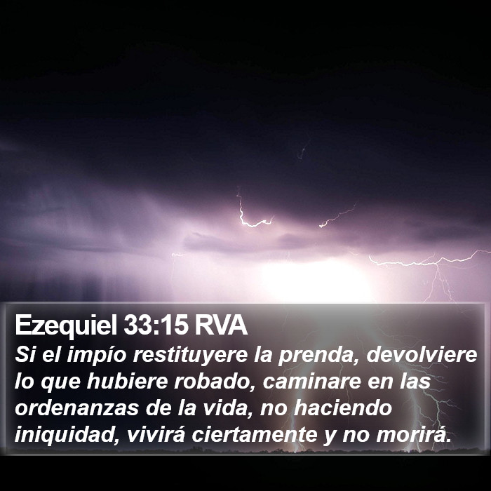 Ezequiel 33:15 RVA Bible Study