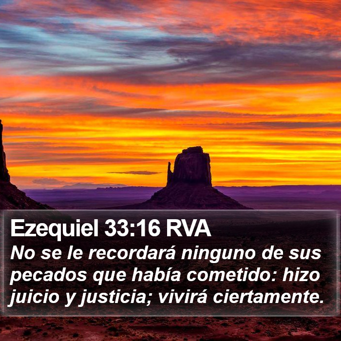 Ezequiel 33:16 RVA Bible Study