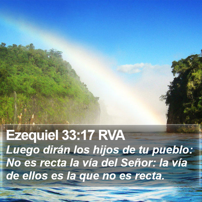 Ezequiel 33:17 RVA Bible Study