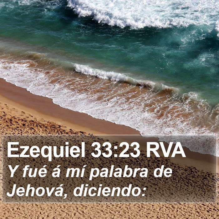 Ezequiel 33:23 RVA Bible Study