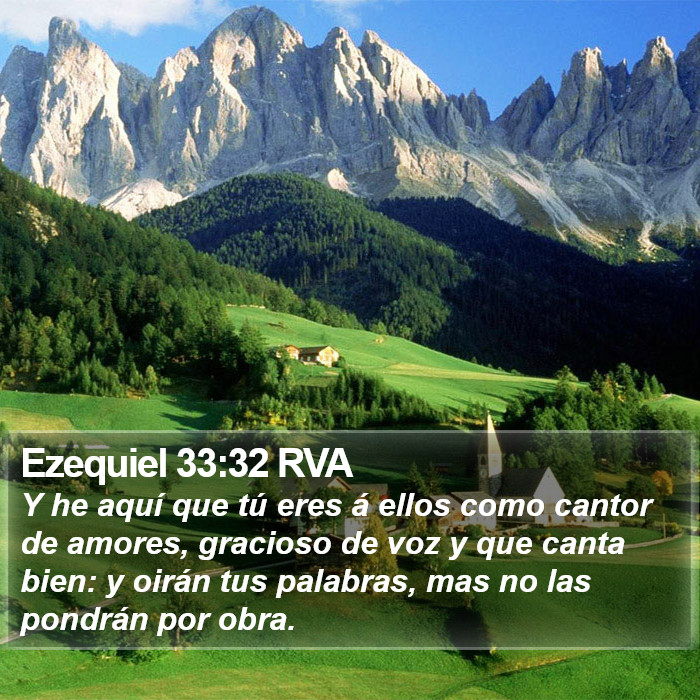 Ezequiel 33:32 RVA Bible Study