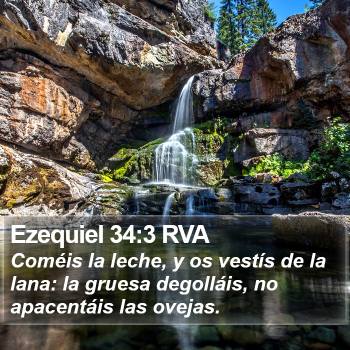 Ezequiel 34:3 RVA Bible Study