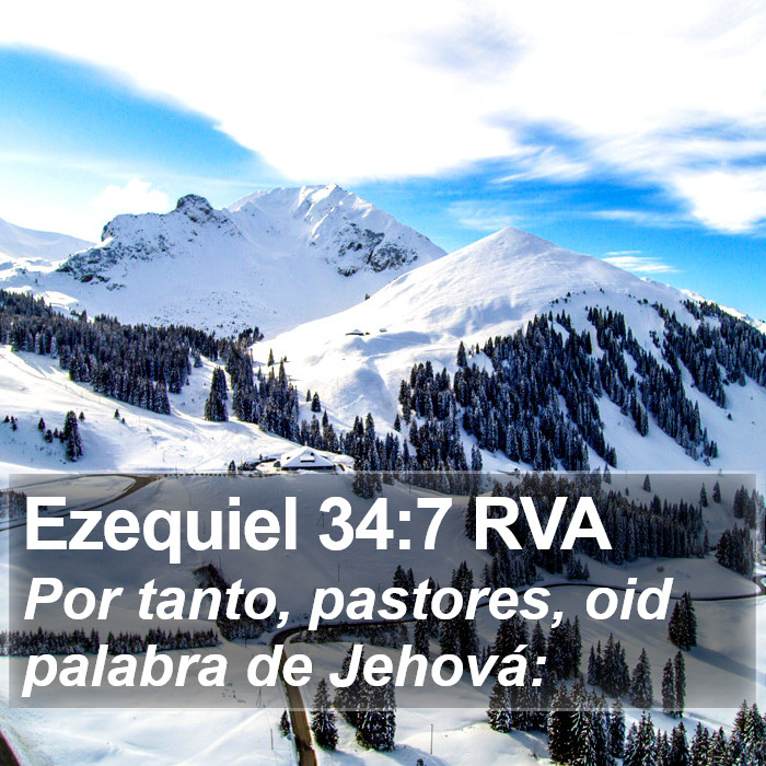 Ezequiel 34:7 RVA Bible Study