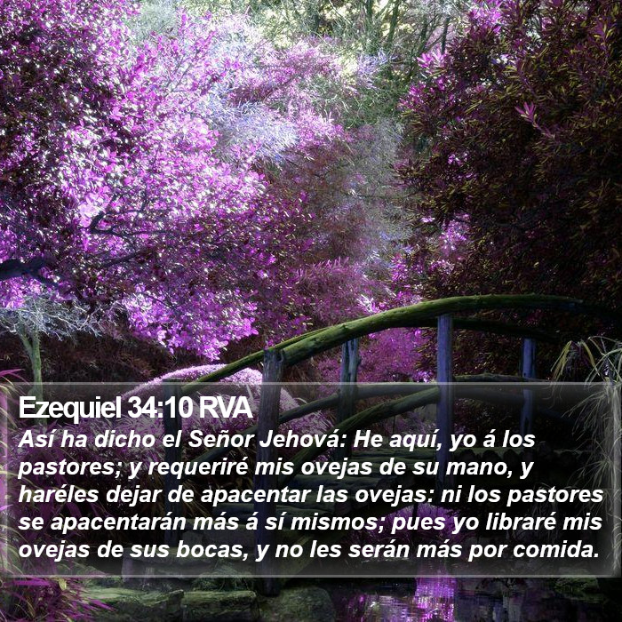 Ezequiel 34:10 RVA Bible Study