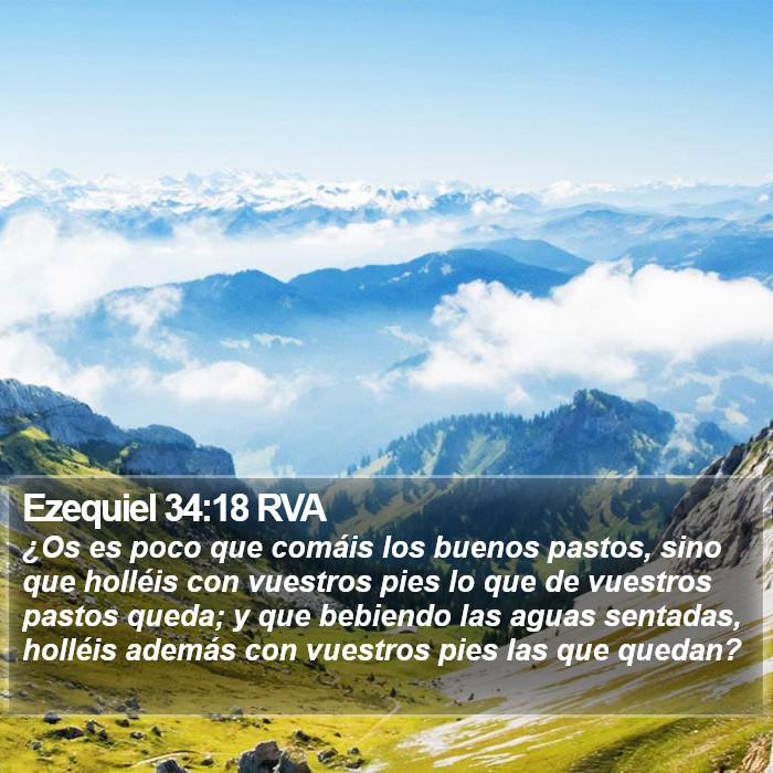 Ezequiel 34:18 RVA Bible Study