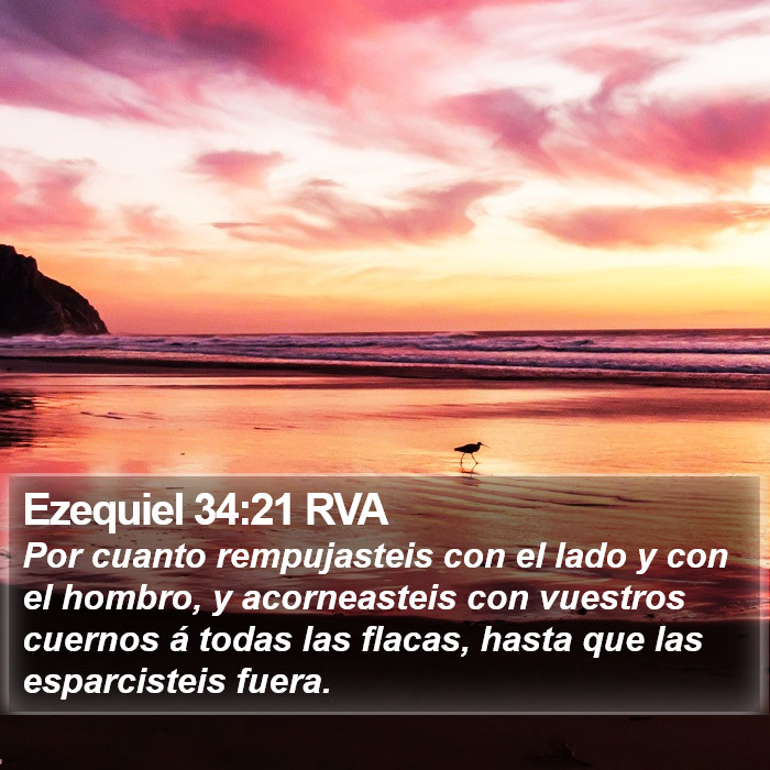 Ezequiel 34:21 RVA Bible Study