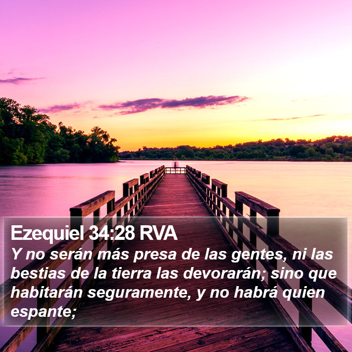 Ezequiel 34:28 RVA Bible Study