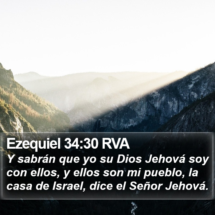 Ezequiel 34:30 RVA Bible Study