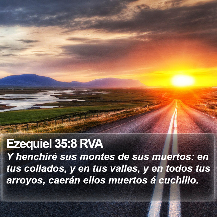 Ezequiel 35:8 RVA Bible Study