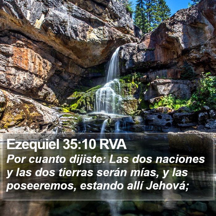 Ezequiel 35:10 RVA Bible Study