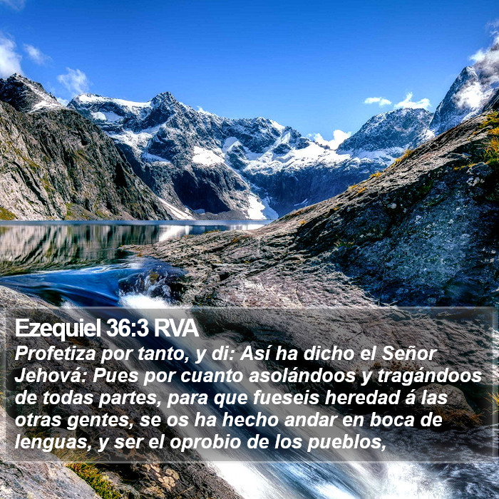 Ezequiel 36:3 RVA Bible Study