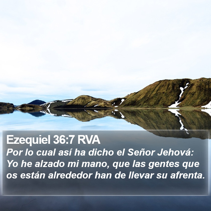 Ezequiel 36:7 RVA Bible Study