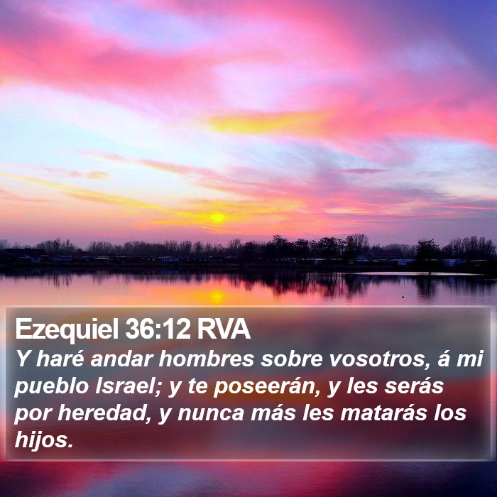 Ezequiel 36:12 RVA Bible Study