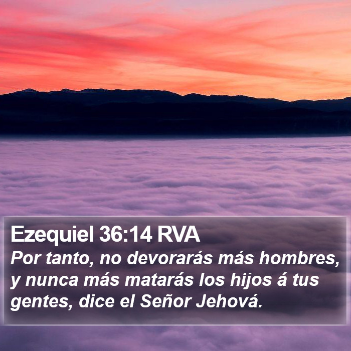 Ezequiel 36:14 RVA Bible Study