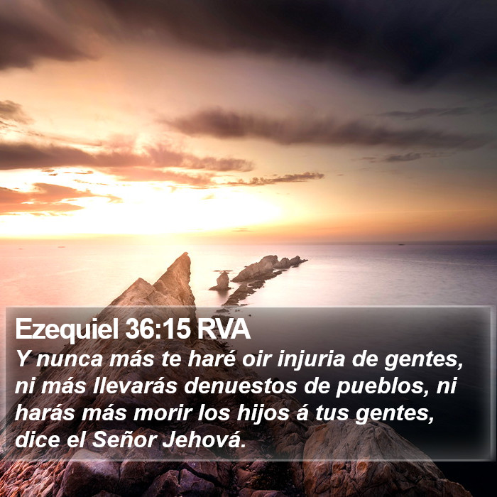 Ezequiel 36:15 RVA Bible Study