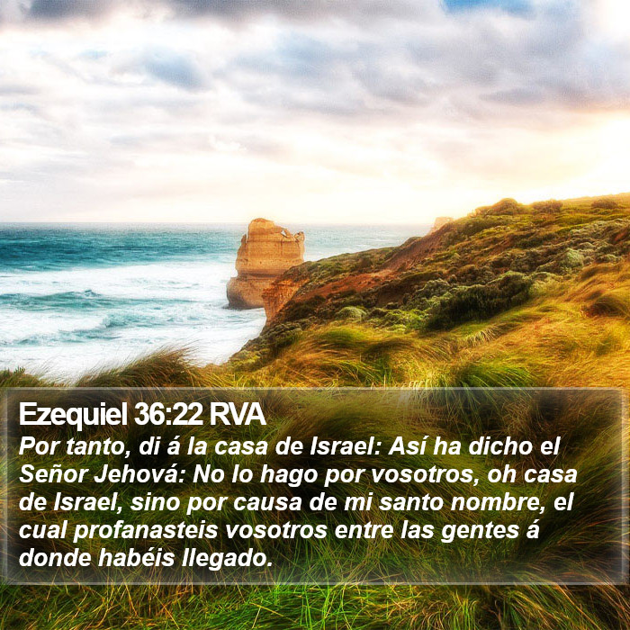 Ezequiel 36:22 RVA Bible Study