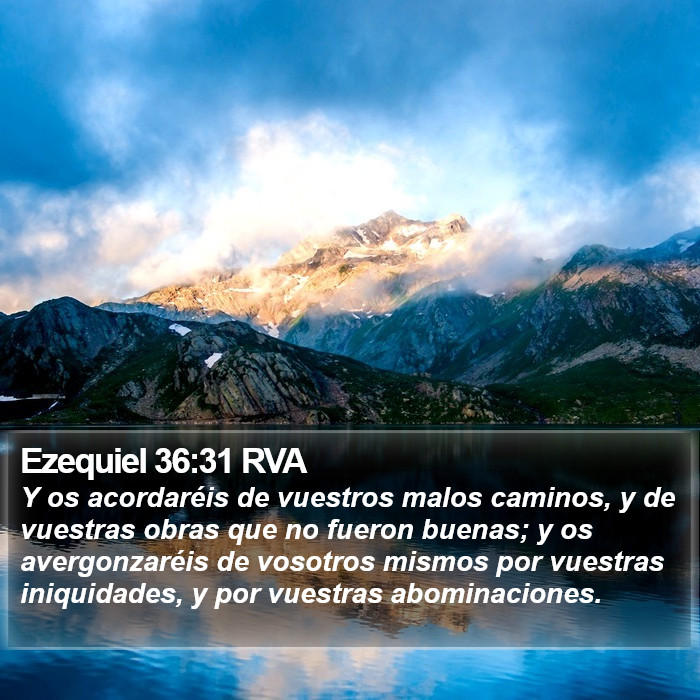 Ezequiel 36:31 RVA Bible Study