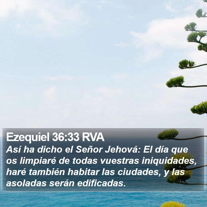 Ezequiel 36:33 RVA Bible Study