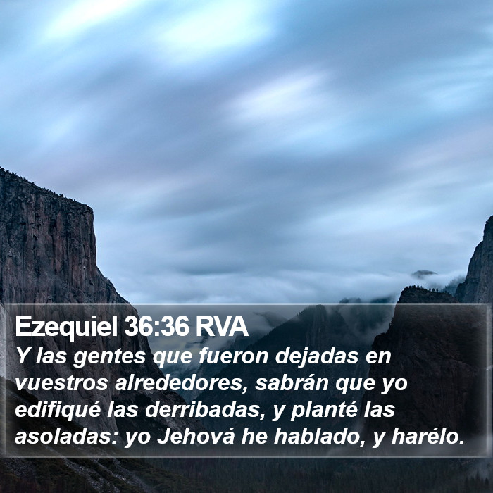 Ezequiel 36:36 RVA Bible Study