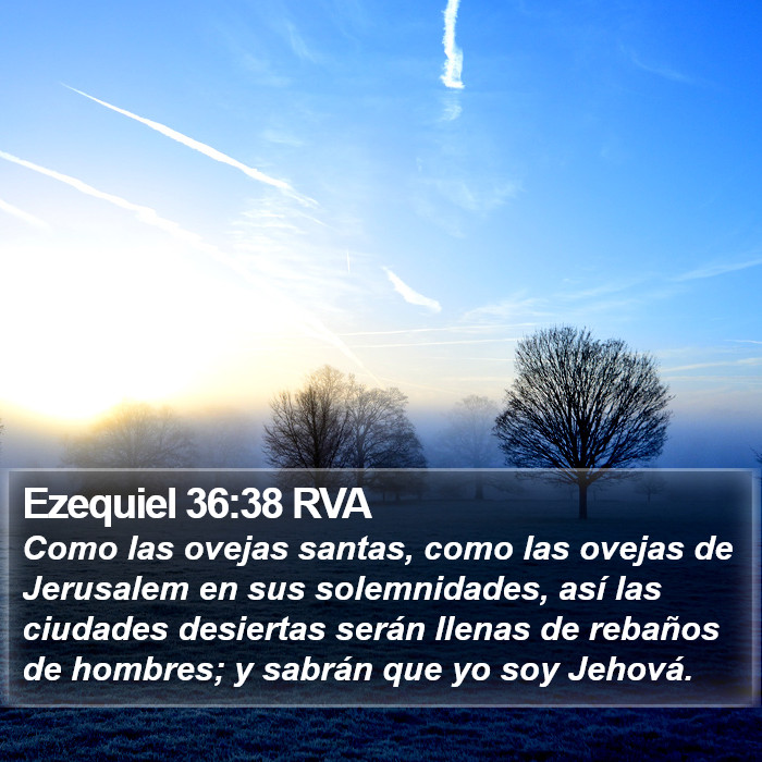 Ezequiel 36:38 RVA Bible Study