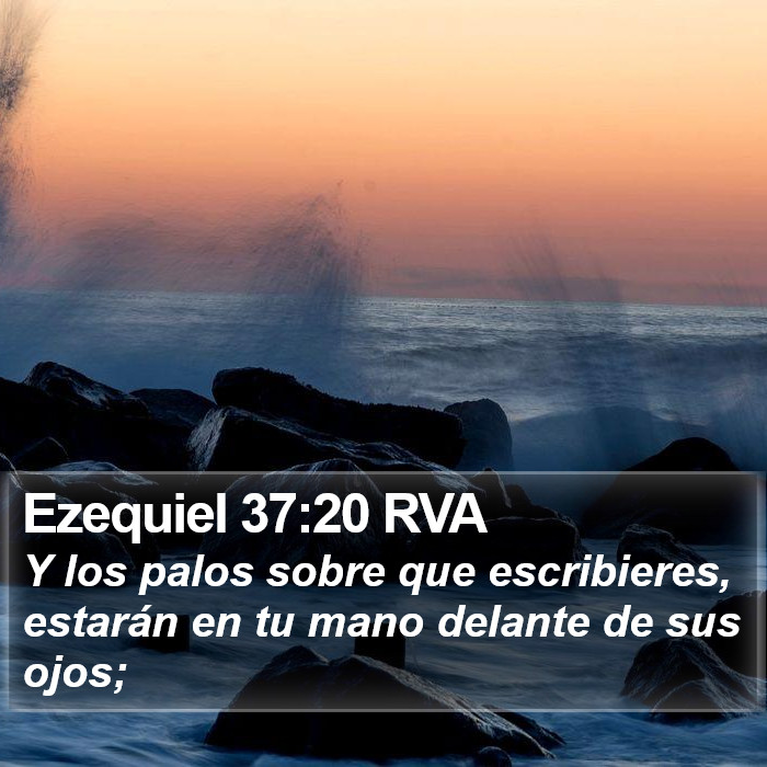 Ezequiel 37:20 RVA Bible Study