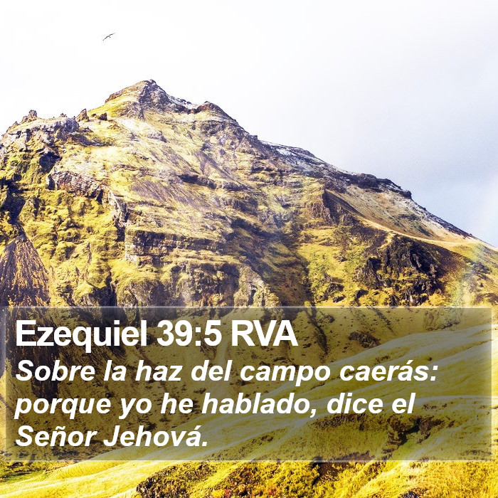 Ezequiel 39:5 RVA Bible Study