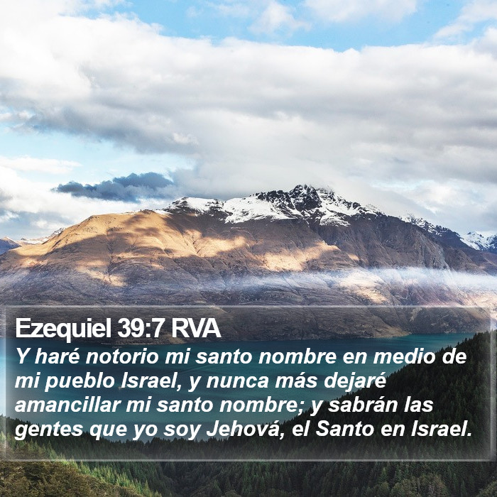 Ezequiel 39:7 RVA Bible Study