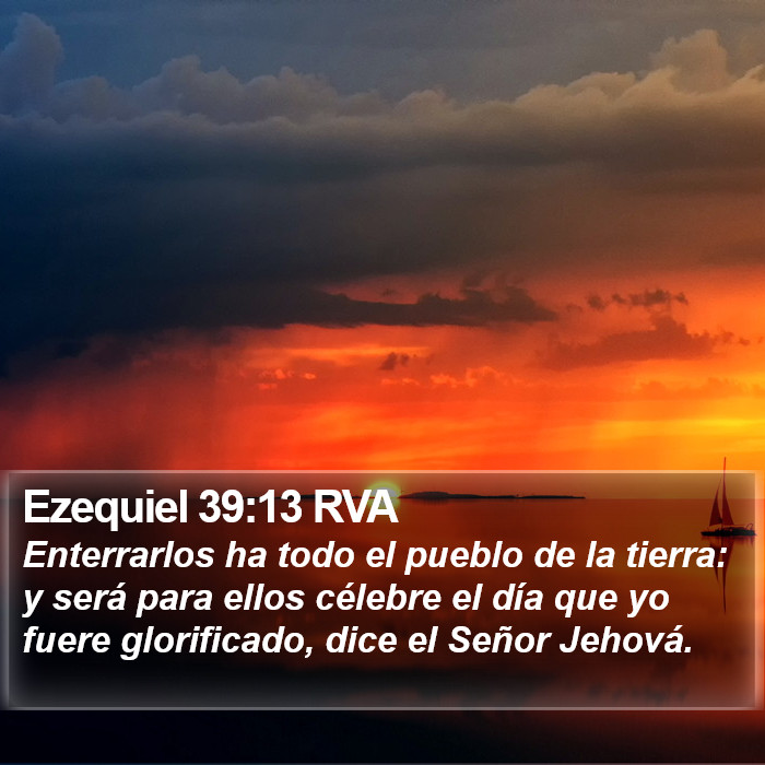 Ezequiel 39:13 RVA Bible Study