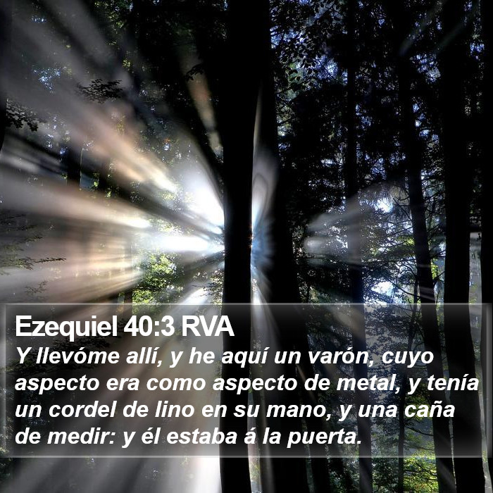 Ezequiel 40:3 RVA Bible Study