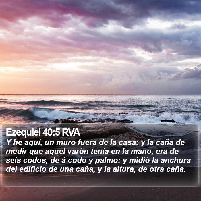 Ezequiel 40:5 RVA Bible Study