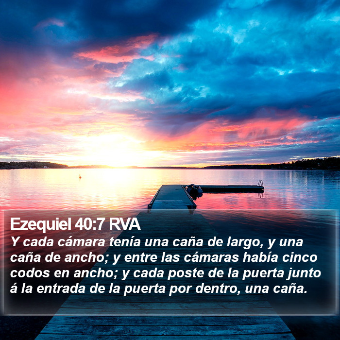 Ezequiel 40:7 RVA Bible Study