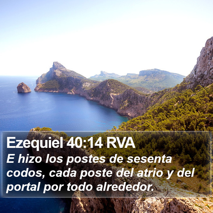 Ezequiel 40:14 RVA Bible Study