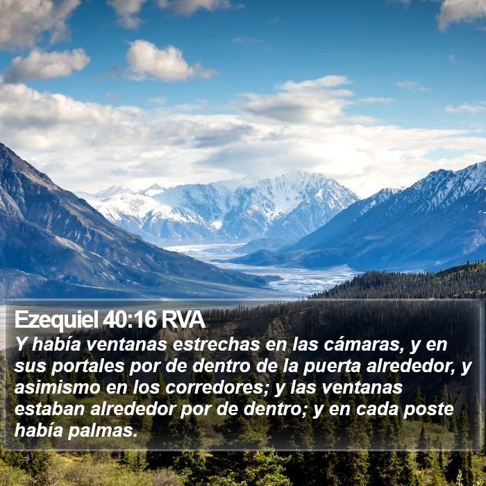 Ezequiel 40:16 RVA Bible Study