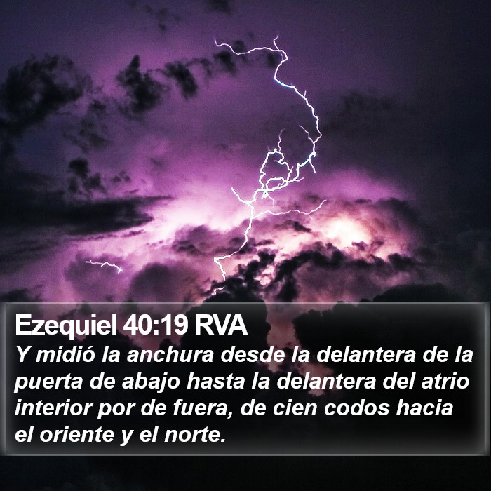 Ezequiel 40:19 RVA Bible Study