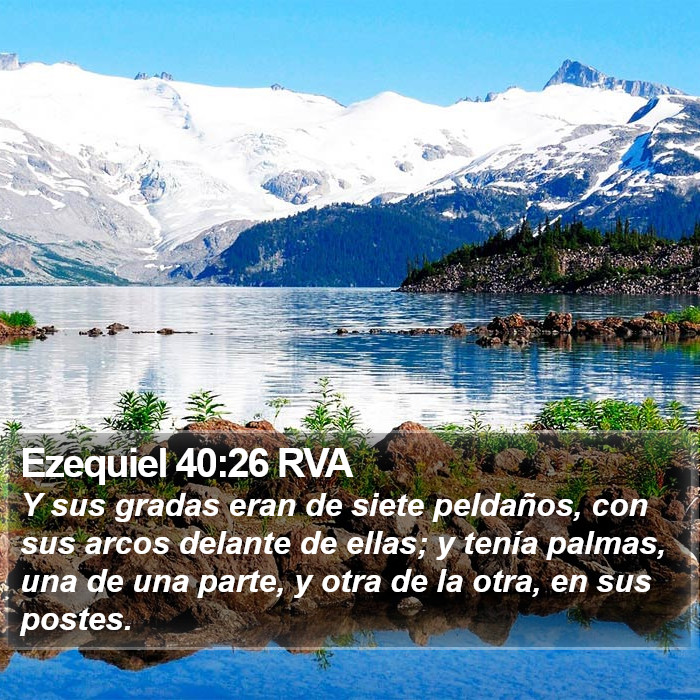 Ezequiel 40:26 RVA Bible Study