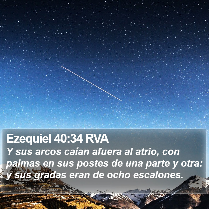 Ezequiel 40:34 RVA Bible Study