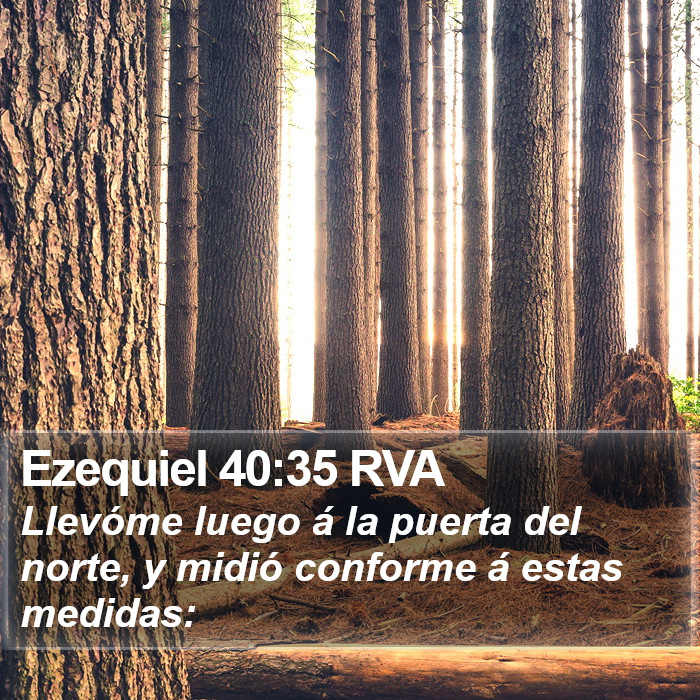 Ezequiel 40:35 RVA Bible Study