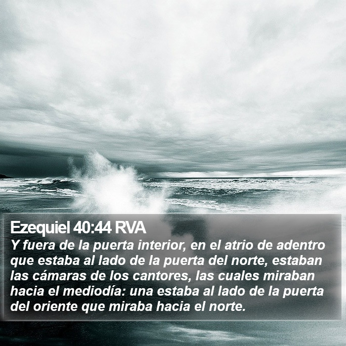 Ezequiel 40:44 RVA Bible Study