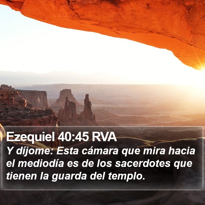 Ezequiel 40:45 RVA Bible Study