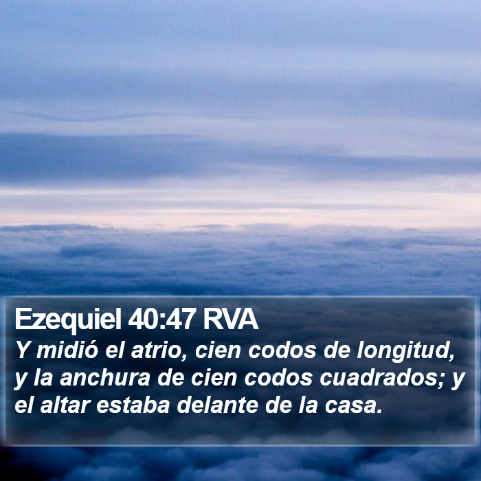 Ezequiel 40:47 RVA Bible Study