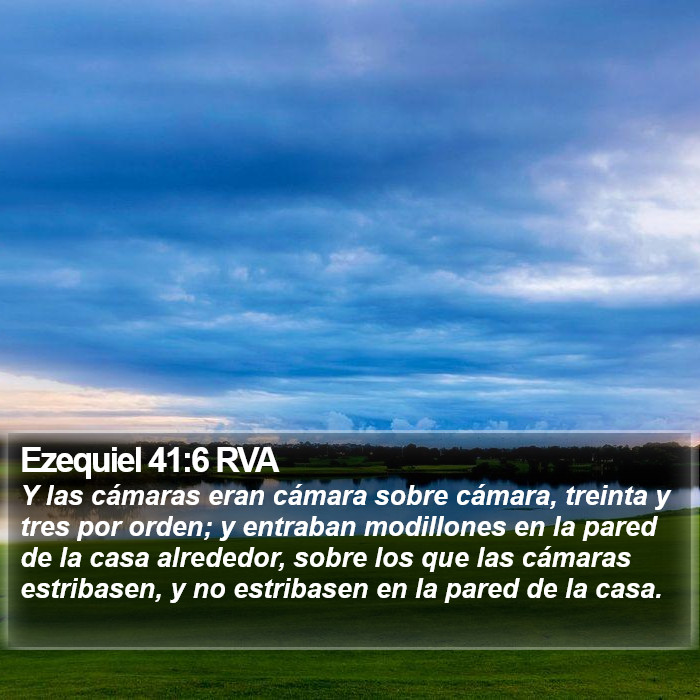 Ezequiel 41:6 RVA Bible Study