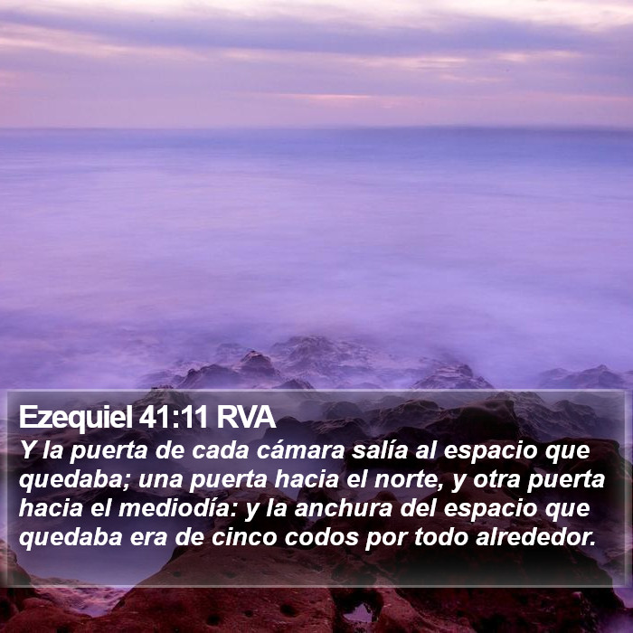 Ezequiel 41:11 RVA Bible Study