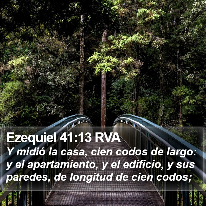 Ezequiel 41:13 RVA Bible Study