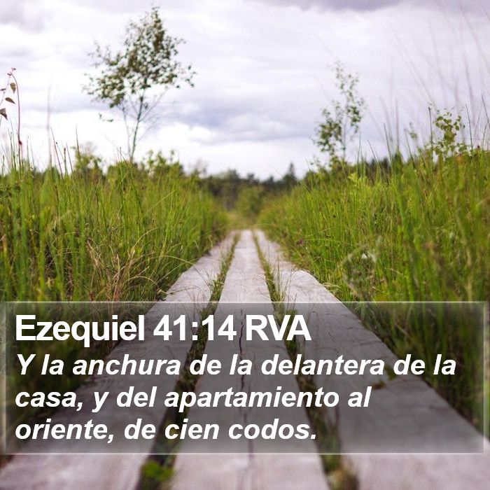 Ezequiel 41:14 RVA Bible Study